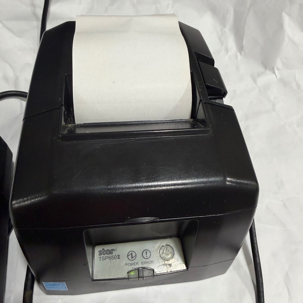 Star Micronics TSP650II Thermal Receipt Printer Black POS Parallel Ethernet 24V